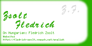 zsolt fledrich business card